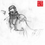 ff10 fanart auron sketch
