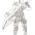 ff7 fanart cloud 3