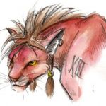 ff7 fanart red